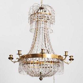 Ljuskrona, empire, 1800-talets första hälft.