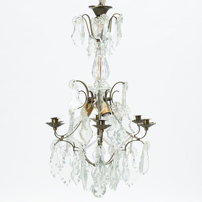 Chandelier, Rococo style, first half of the 20th century.