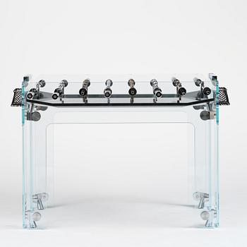Adriano Design, foosball table, "Cristallino Classic", Teckell, Italy.