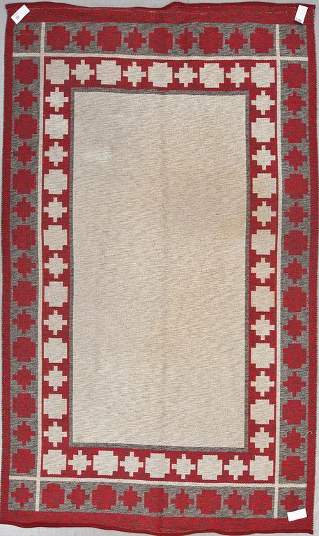 MATTA, dubbelvävd, 1900-talets mitt. Ca 296 X 175 cm.
