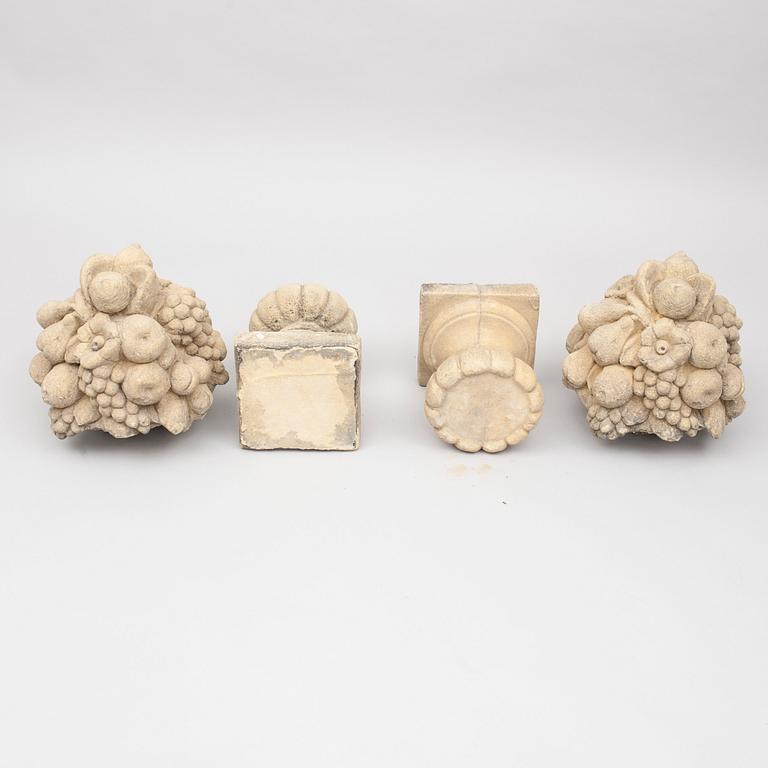 PUUTARHAKORISTEITA, pari, kivimassaa, 1900-luvun loppu.