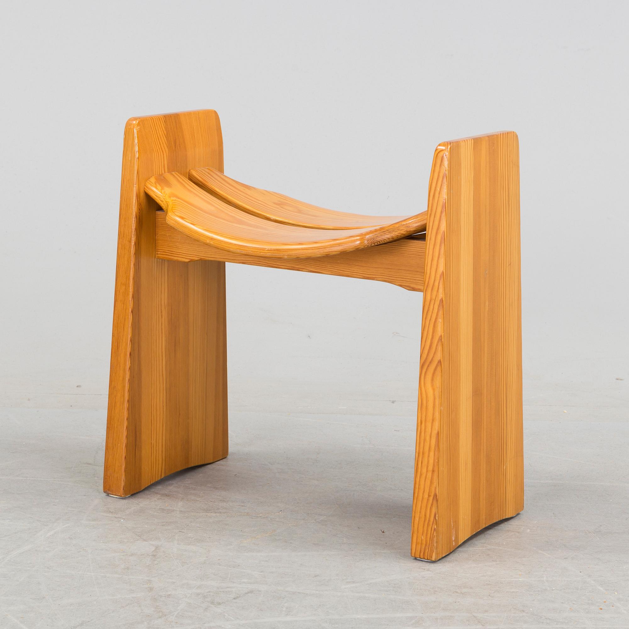 A second half of the 20th century stool by Gilbert Marklund.