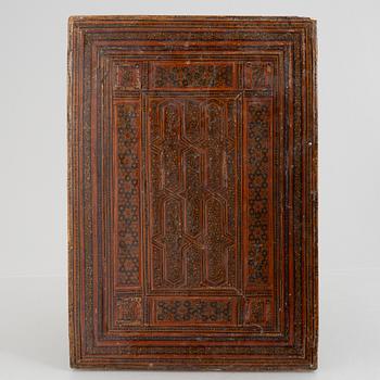 A Persian papier-maché mirror, first half of the 20th century.