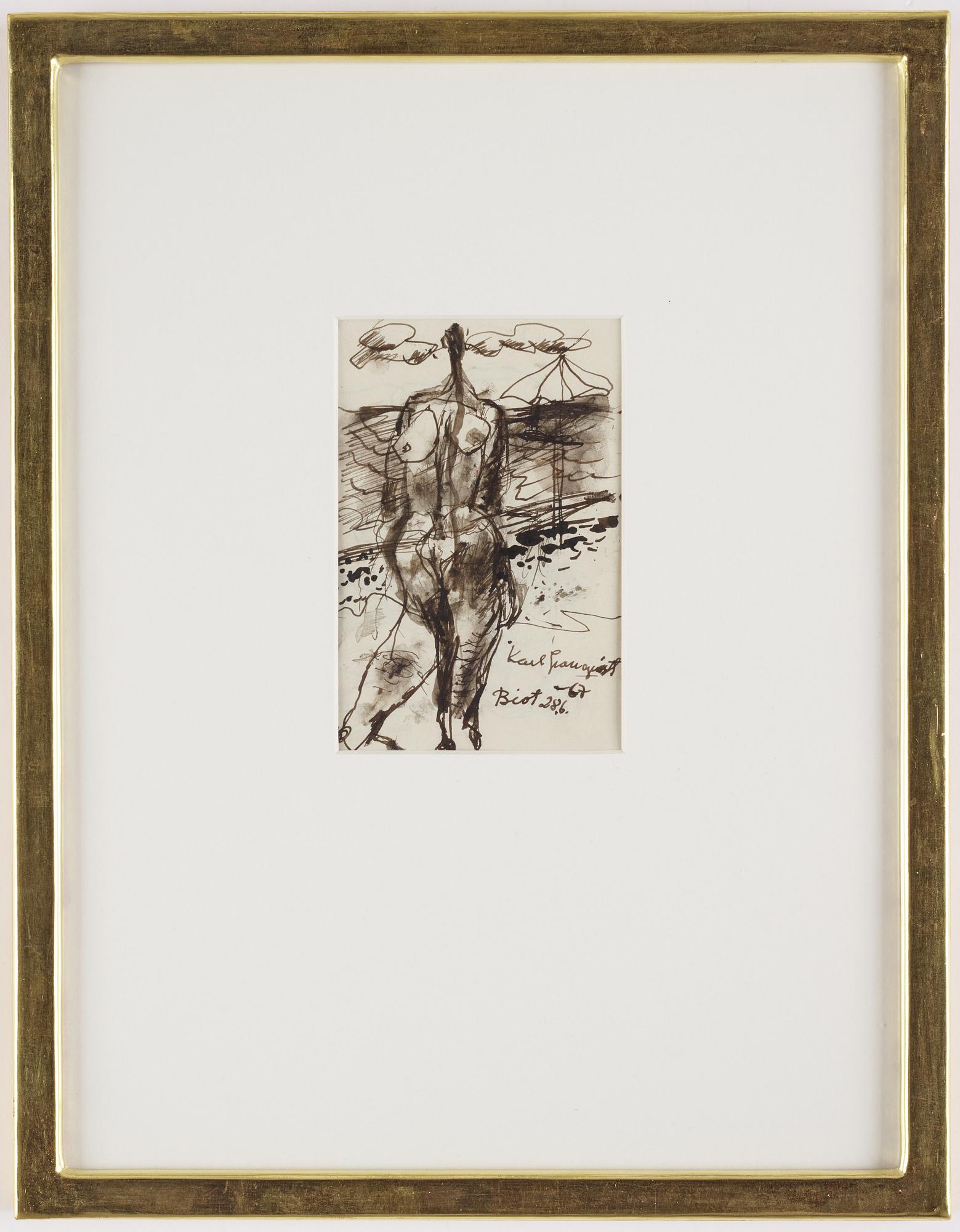 KARL GRANQUIST, indian ink, signed and dated Biot 28.6-67.