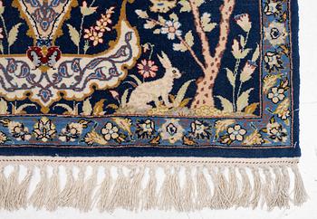 Matta, Isfahan, figural, ca 90 x 65 cm.
