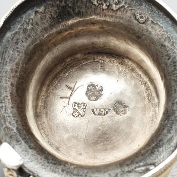 A Swedish Parcel-Gilt Silver Beaker, mark of Olof Löfvander d.ä., Luleå (1752-1784 (1789)).