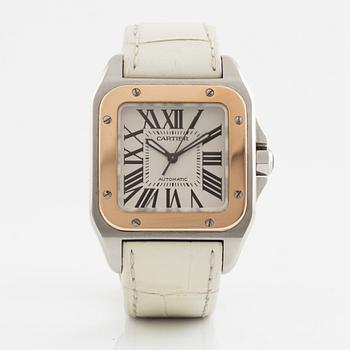 Cartier, Santos 100, wristwatch, 33 x 32,5 (44) mm.