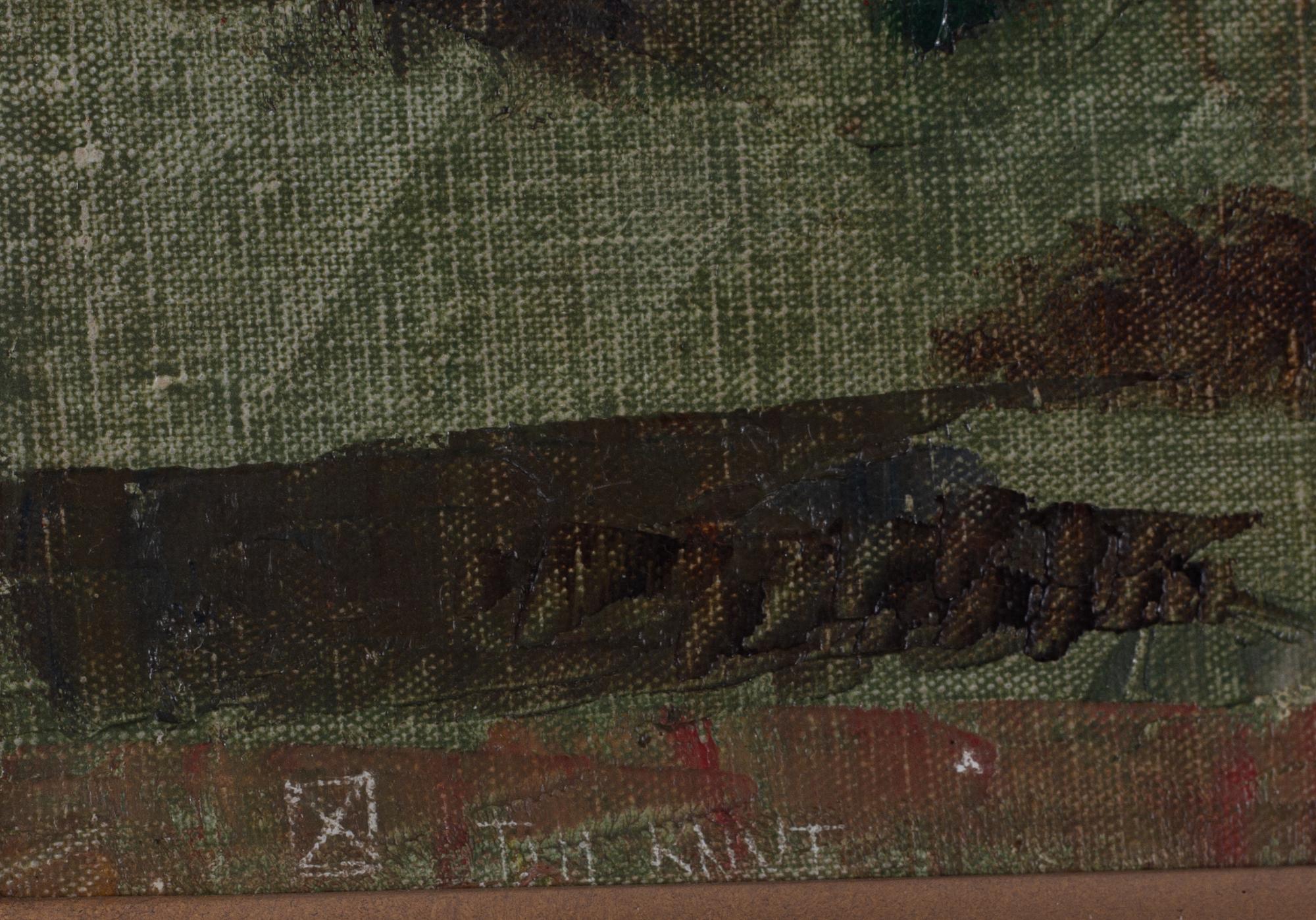 Nisse Zetterberg, "Stilleben med röda blommor".