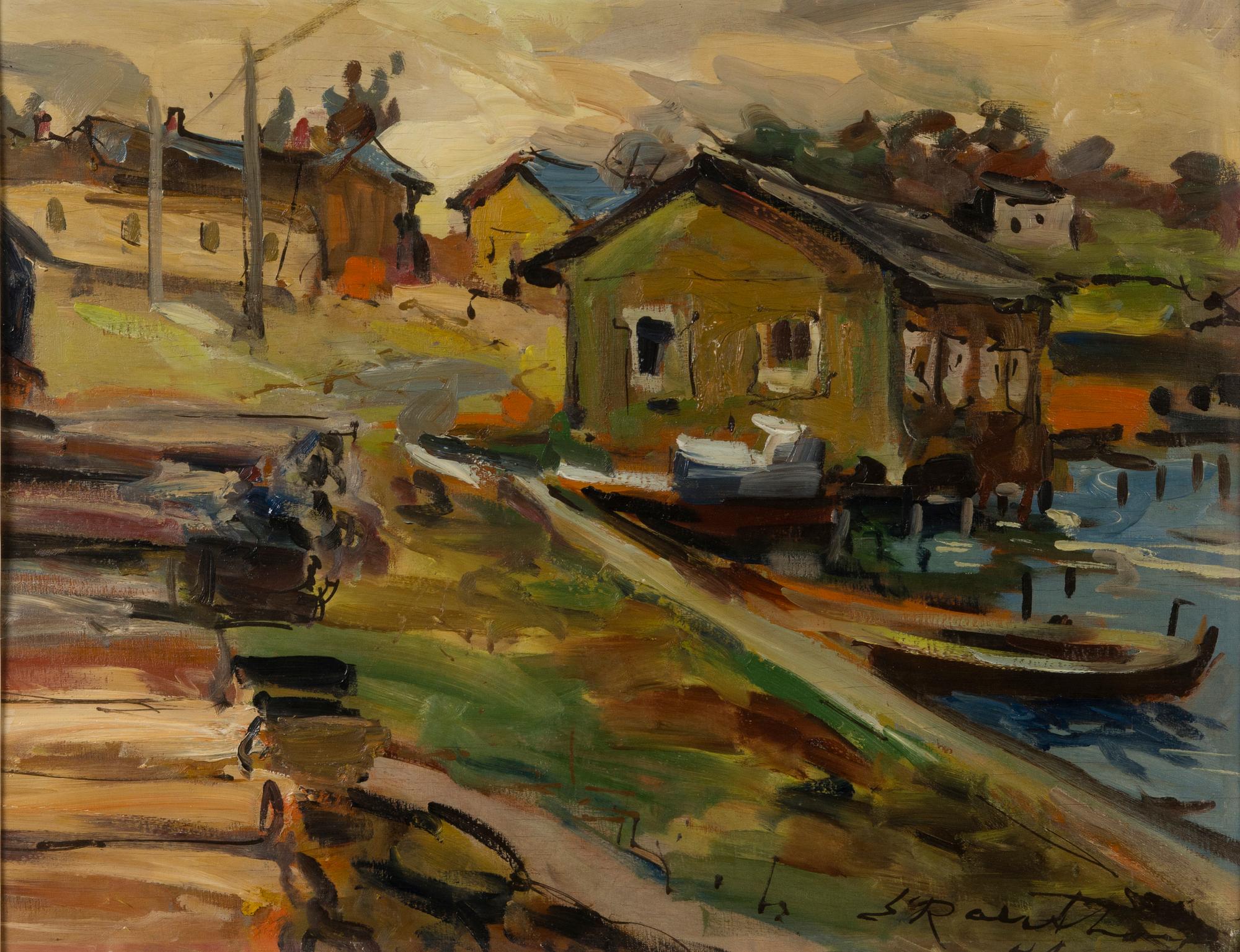 ERIK RAUTHOVI, oil on board, signed and dated-48.