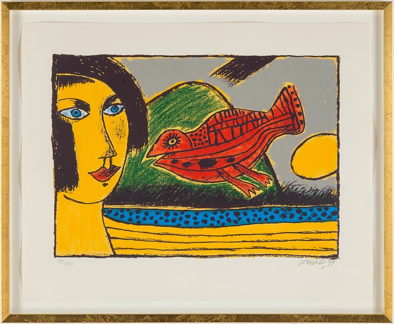 'La venue de l´oiseau', signed and numbered 179/200, dated '99.