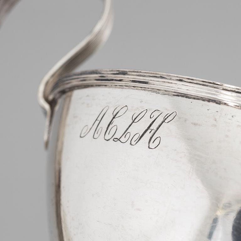 Two Swedish Silver Empire Sugar Bowls, mark of Nils Limnelius,  Stockholm 1811.