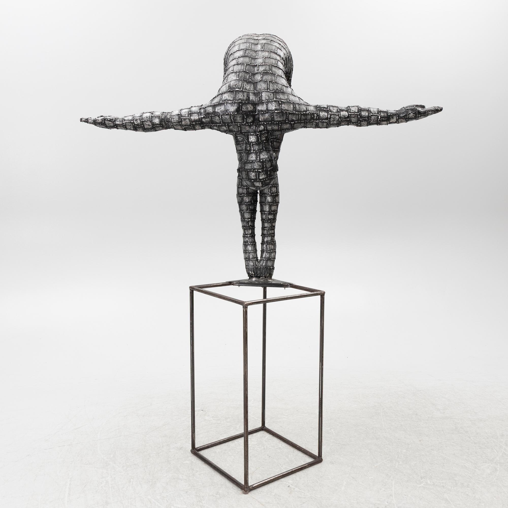 Dekorativ skulptur, patinerad aluminium, Art People Gallery Paris, 2000-tal.
