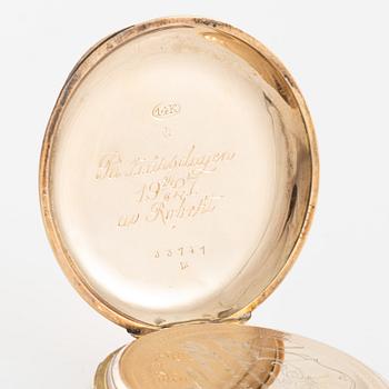 Pocket watch, hunter, 49 mm.