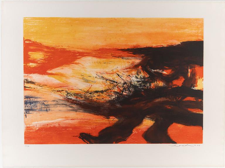 Zao Wou-ki, Untitled from: "Hommage aux Prix Nobel" (The Nobel Prize Portfolio).