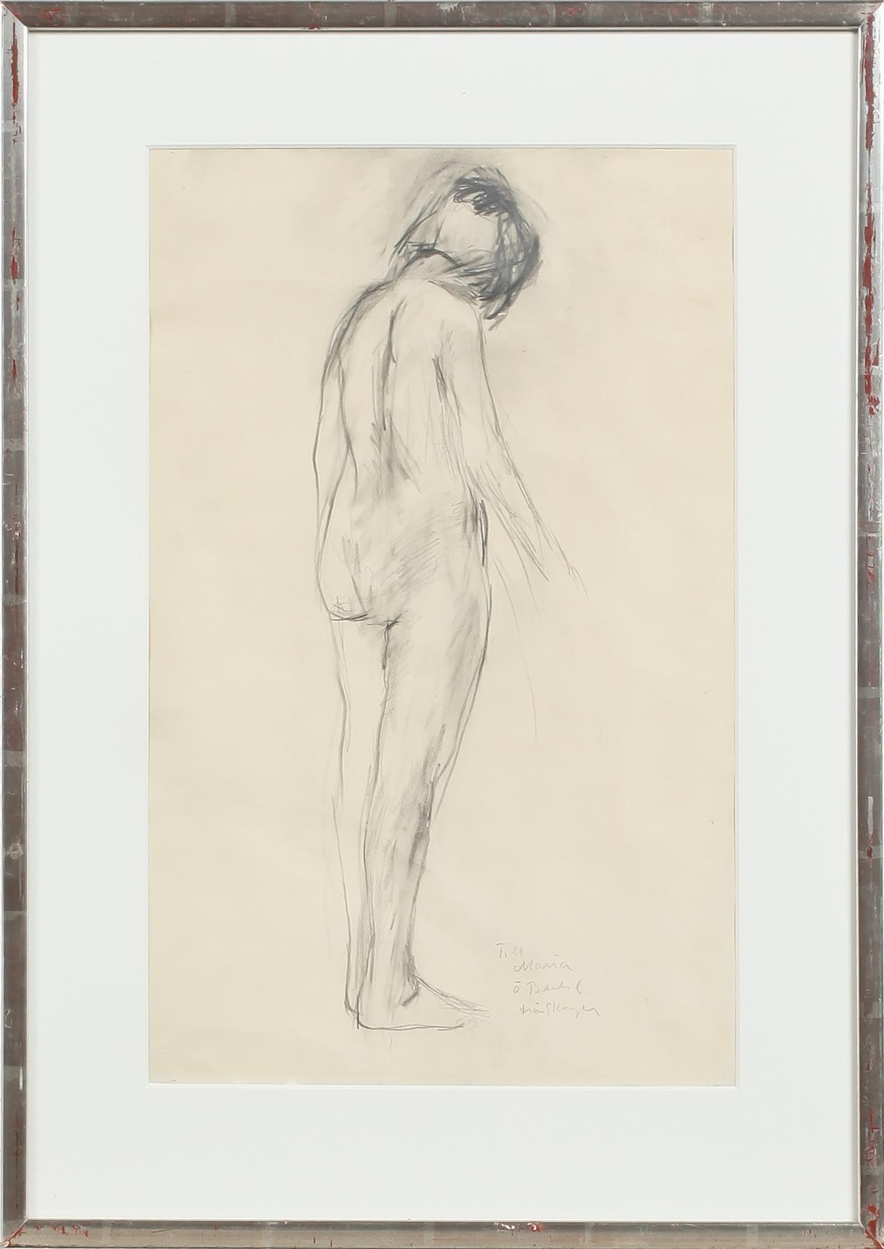 OLLE SKAGERFORS, teckning, signerad.