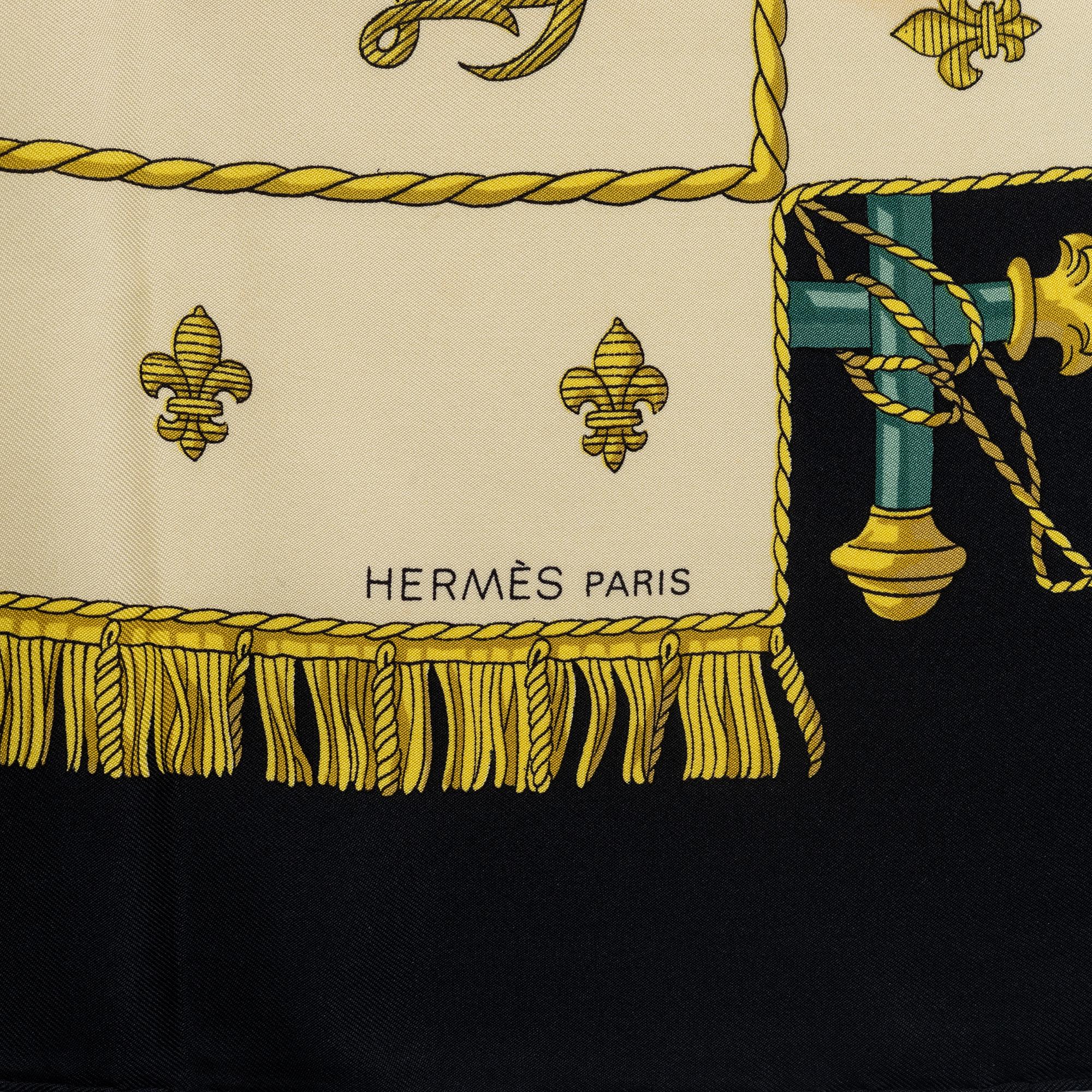 Hermès, scarf, "Vue du Carosse de la Galère La Réale".