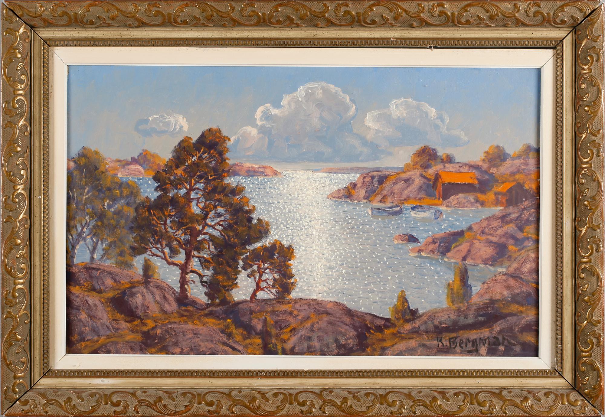 KARL BERGMAN, olja på duk, signerad.