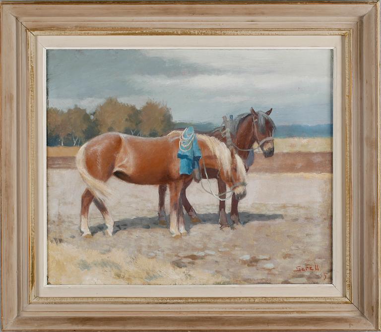 GRETA GERELL, olja på duk, signerad och daterad  -45.