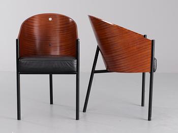 A pair of Philippe Starck 'Costes' armchairs, by Aleph, Driade, Italy.