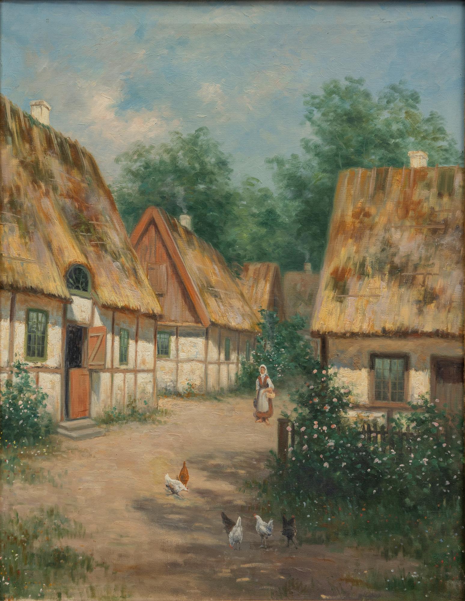 Frans Wilhelm Odelmark, On the Courtyard, Falsterbo.