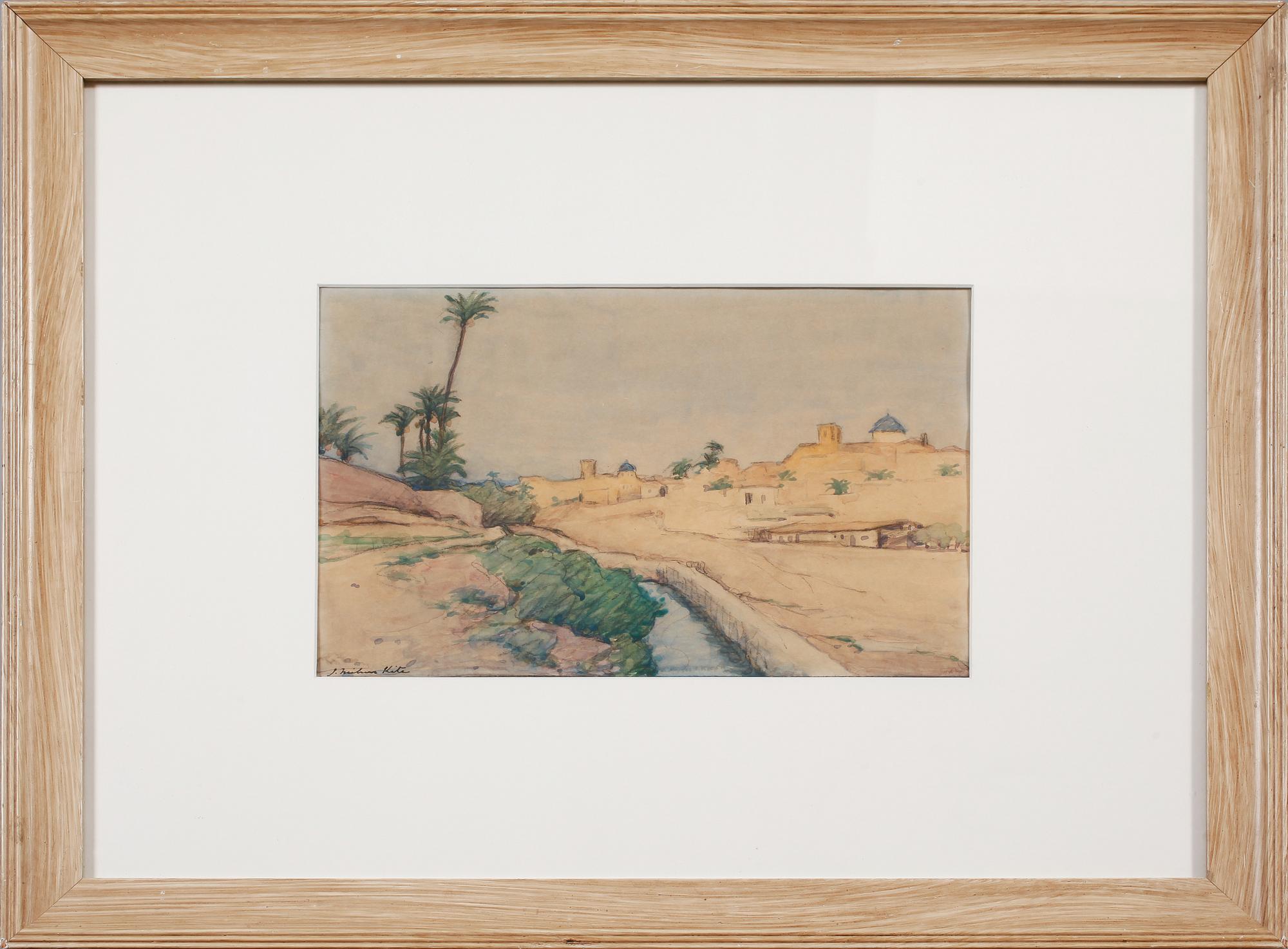 JOSEPH MILNER-KITE, akvarell, signerad.