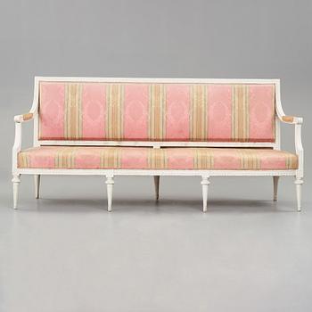 A Gustavian sofa by Johan Hammström (master in Stockholm 1794-1812).