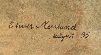 Oliver Neerland, världskarta, 1935.