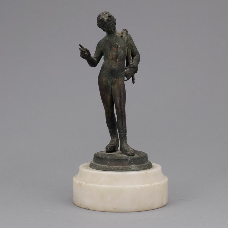 STATYETT, brons, kopia efter romerskt original, 1800/1900-tal.