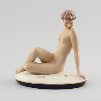 FIGURIN, porslin, design Elly Strobach, Royal Dux, 1900-tal.