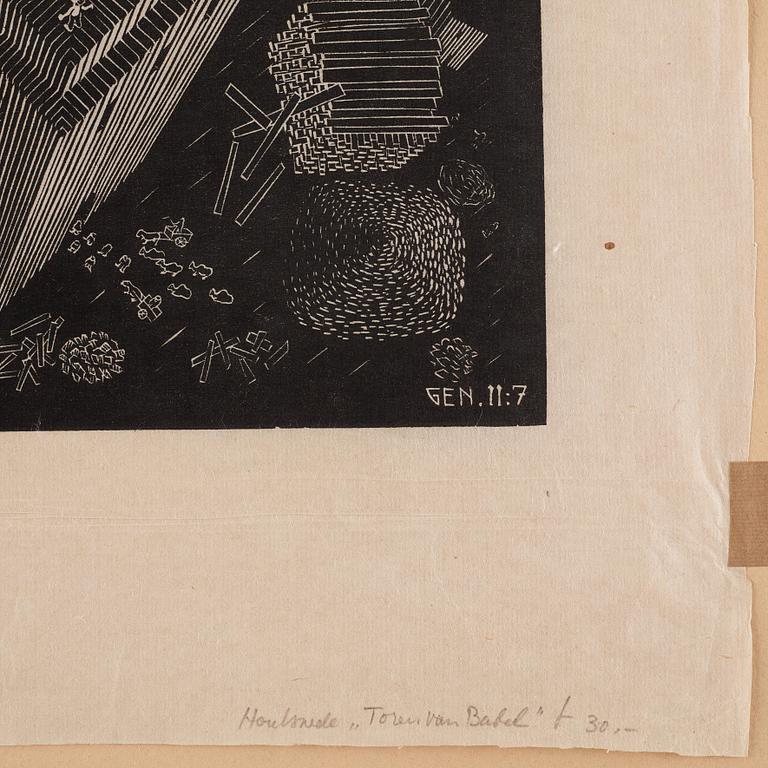 Maurits Cornelis Escher, "Babels torn" ("Turm von Babel").