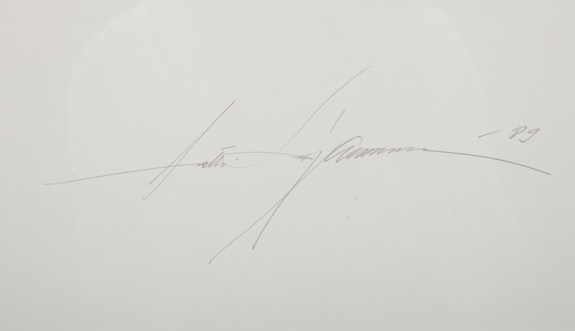 ANTTI SAJANIEMI, akvarell, signerad och daterad 1989.