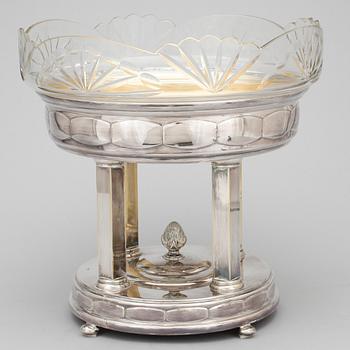 UPPSATSSKÅL, nysilver, CG Hallberg, 1900-talets första hälft.