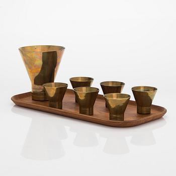 Paavo Tynell, a set of seven 1930/1940s beakers made by Taito.