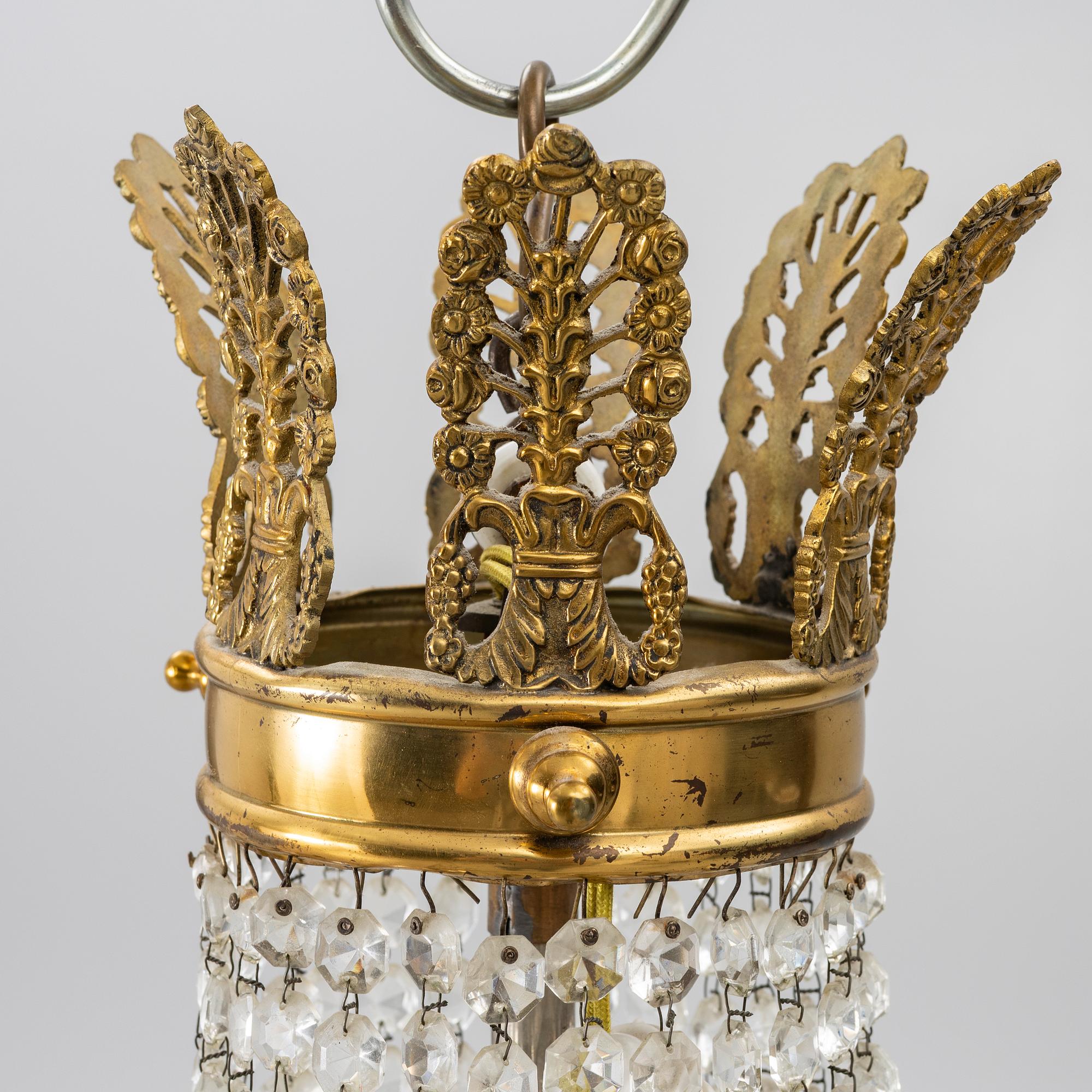 Chandelier, first half of the 20th century.
