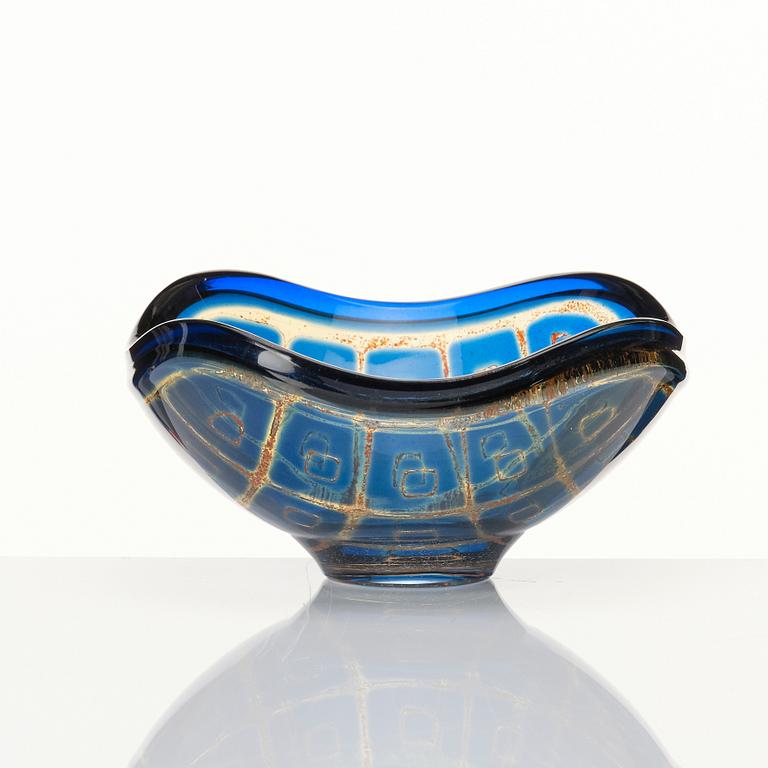 Sven Palmqvist, a 'Ravenna' glass bowl, Orrefors, Sweden 1960 or 1962.