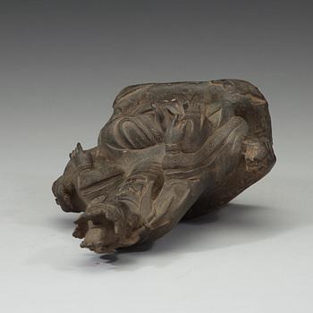 A bronze figure of a Guanyin, presumably Ming dynasty (1368-1644).