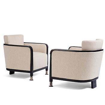 Otto Schulz, a pair of easy chairs, Boet, Gothenburg 1930s.