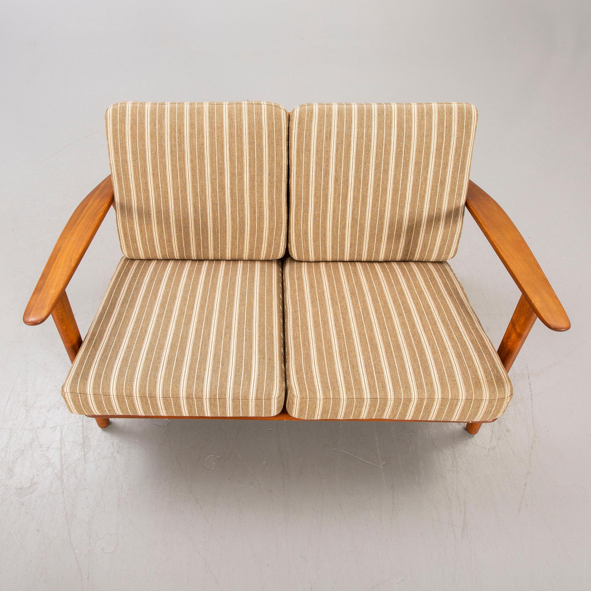 Hans J Wegner, soffa, "GE233/2",  Danmark, 1950-60-tal.