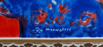 MAX WALTER SVANBERG, tryck på porslin, Rörstrand, sign.