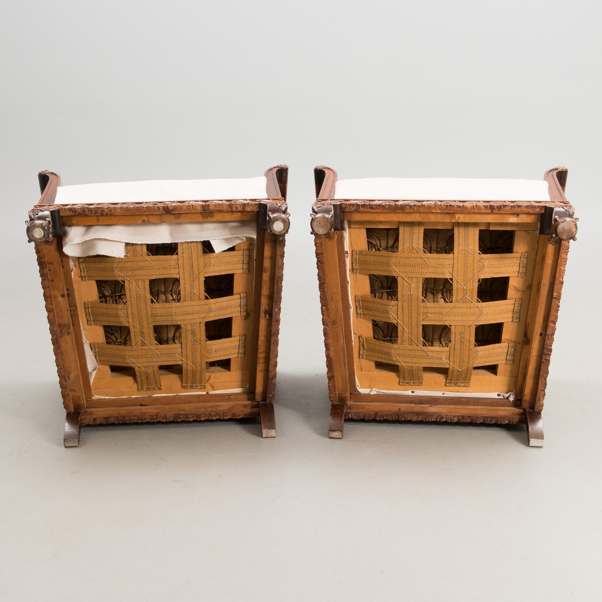 NOJATUOLIPARI, chippendale-tyylinen, Mobilia, 1940-luku.