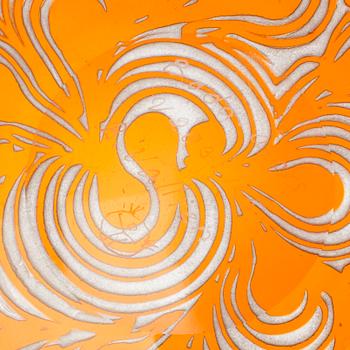 A Bertil Vallien glass bowl, Boda 1960´s.