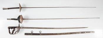 BLANKVAPEN, 3 st, 1800-tal.