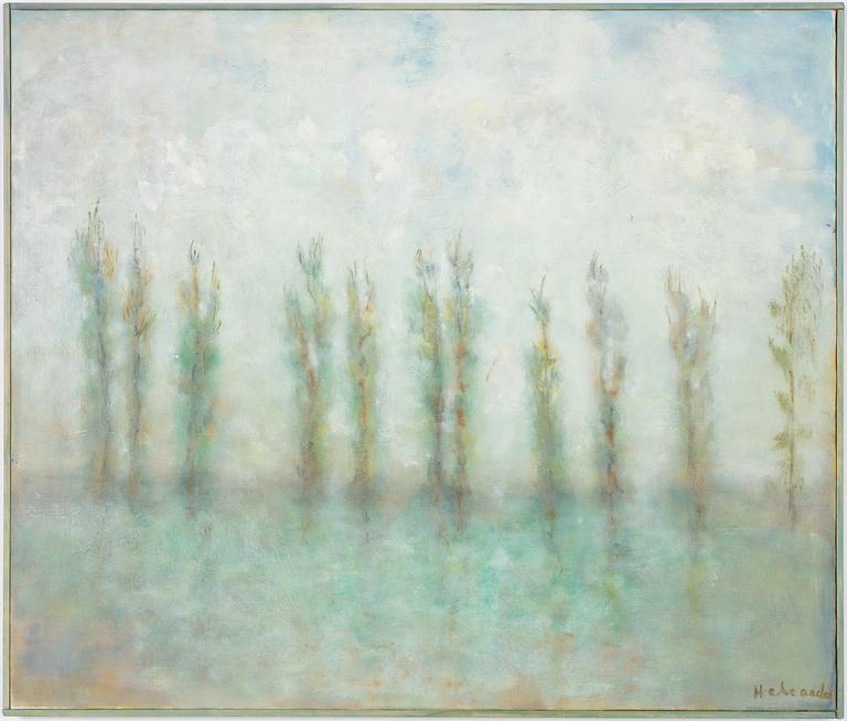 Ruben Heleander, 'Popplar vid vattendrag (Poplars by the Water)'.