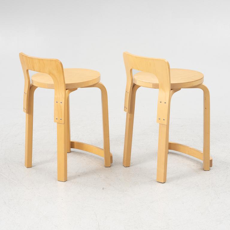 Alvar Aalto, stolar, ett par, modell K 65, Artek, Finland, 2016-17.