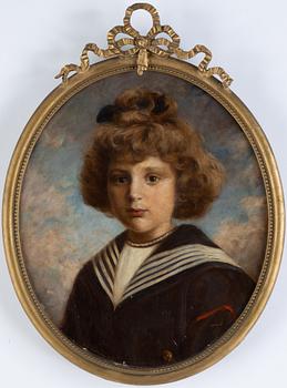 Édouard Gelhay, oil on canvas, signed and dated 1915.