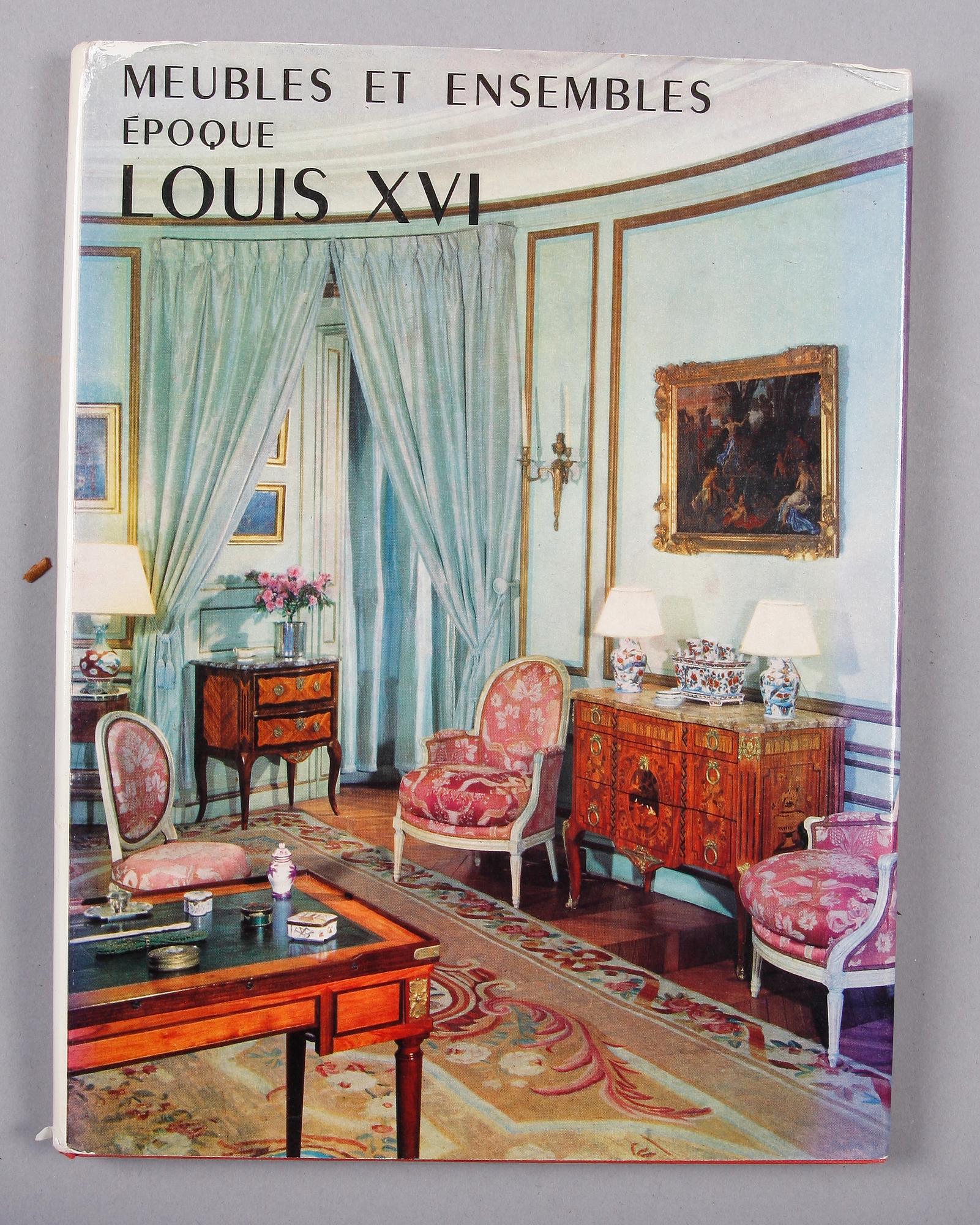 PARTI BÖCKER, 11 st, bla "Meubles et Ensembles Epoque Louis XVI". 1800-1900-tal.