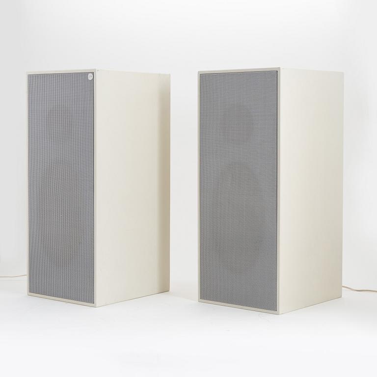 Dieter Rams, a pair of L 20 speakers, Braun.