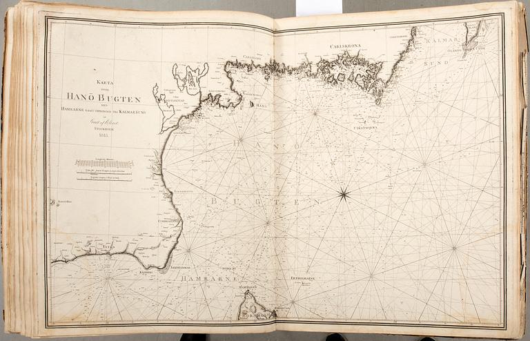 Gustaf af Klint, book, "Sweden's Maritime Atlas", 1797-1815.