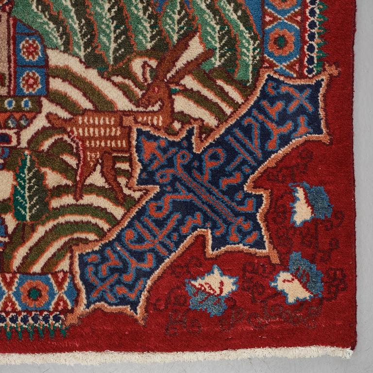 A carpet, Kashmar, ca 380 x 295 cm.