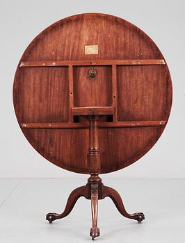 A Swedish early 19th century tilt-top table by L. Qvarnberg.